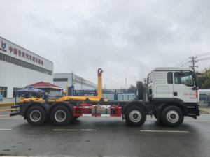 รถบรรทุก SITRAK 8x4 แบบ Hook Lift รับน้ำหนัก 35 ตัน ผลิตจากโรงงานโดยตรง ปรับแต่งได้สำหรับงานก่อสร้างและขนส่งขยะเทศบาล - Product Image 3