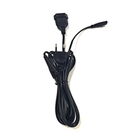 Câble répartiteur en Y mâle 2 broches UE H03VVH2-F 0,75 mm² plat, avec prise femelle UE + connecteur C7 en forme de 8, taille personnalisée