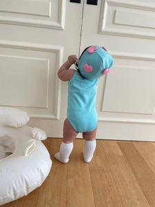 Ensemble <span class=keywords><strong>de</strong></span> maillots <span class=keywords><strong>de</strong></span> <span class=keywords><strong>bain</strong></span> une pièce et deux pièces pour bébé, style coréen, séchage rapide, en polyester avec étiquette au col, collection été 26 - Product Image 5