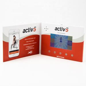 Nouvelles cartes de remerciement personnalisées avec logo, <span class=keywords><strong>catalogue</strong></span> d'écran de vœux <span class=keywords><strong>pour</strong></span> promotion commerciale, carte postale, livret vidéo - Product Image 3