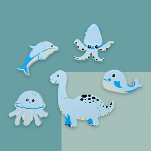 Drucken von Tiers pielzeug <span class=keywords><strong>EVA</strong></span> <span class=keywords><strong>Foam</strong></span> Fun Animal für Badewanne Lernspiel zeug Kinder Bad Aktivität - Product Image 4