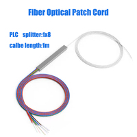 Pemisah optik serat ABS, 1x2 1x4 1x8 1x16 1x32 1x64 1x1 tanpa konektor PLC FTTH Coupler Optical Splitter