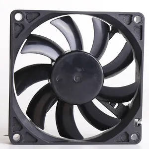 Dc Shaft Flow Air Cooler Fan Air Circulating Fan 80x80 8015 12v 24v 5v 80mm Plastic Free Standing 3 Years,3 Years Plastic Crafts