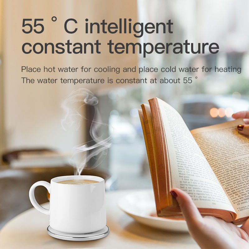Smart Gift: 55°C Thermostatic Mug Warmer with Wireless Charger - Image 6