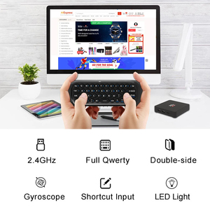 <span class=keywords><strong>Control</strong></span> Remoto Air Mouse Inalámbrico 2.4G Mini QWERTY con Aprendizaje IR, Antipérdida, Giroscopio de 6 Ejes, Compatible con Android, Windows, Mac, <span class=keywords><strong>Xbox</strong></span>, PS5, Linux, Raspbian - Product Image 5