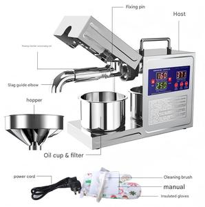 Grande Promotion : Ligne de production d'huiles végétales numériques en acier inoxydable pour huiles de cuisson de tournesol, sésame, soja, avocat et graines, usage domestique - Product Image 3