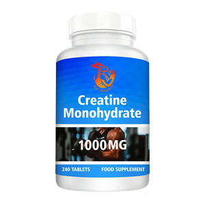Tabletas de Creatina Monohidrato 1000mg, Gran Venta, Aumenta la Fuerza y Desarrolla Músculo Magro, Suplemento para Fitness - Product Image 1