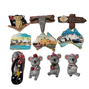 Pegatina australiana para refrigerador con diseño de koala y paisaje, pegatina tridimensional de resina para refrigerador, decoración magnética para refrigerador - Product Image 1