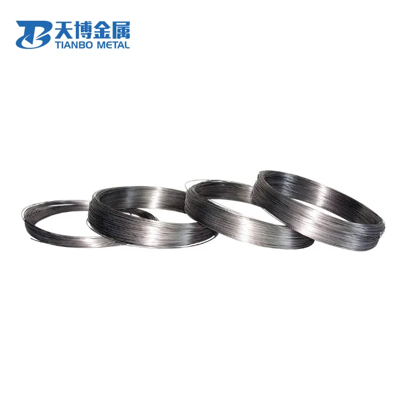 Yüksek kaliteli 99.95% üretici cilalı tungsten wolfram filament tel üretici fiyat pound başına baoji tianbo metal şirket