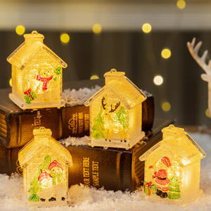 Ornements de Noël faits à la main de taille personnalisée petits cadeaux de maison rougeoyants de haute qualité pour la fête à la maison accessoires de Noël élégants - Product Image 1