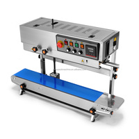 Machine de scellage continu FR1000 avec support vertical, scelleuse thermique pour sacs en plastique pour l'emballage alimentaire