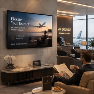 Affichage numérique anti-reflet pour hôtel de luxe |   Lecteur publicitaire Android 4K UHD mural 32'' 43'' pour réception et grand hall - Product Image 1