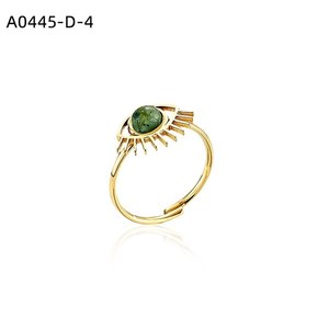 Anillo de Moda con PIEDRA NATURAL A0445 para Mujer, Joyería de Alta Calidad - Product Image 4