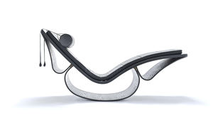 เก้าอี้โยกหนังหรูหราแบบเรียบง่ายทันสมัยออกแบบเฟอร์นิเจอร์ห้องนั่งเล่น - Product Image 2