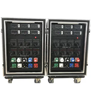 舞台设备48通道socapex输出功率发行盒，带400A凸轮锁输入和19针socapex连接器输出