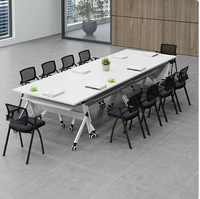 Table de formation de panneau de conception moderne de haute qualité amovible pliant en acier bois métal MDF meubles pour bureau hôpital conférence