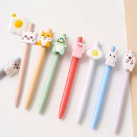 Décorations de crayons 2D et 3D écologiques en silicone, figurines de dessins animés, embouts de stylos en caoutchouc souple PVC, design de logo personnalisé