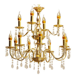 Vente en gros de plafonnier de <span class=keywords><strong>mariage</strong></span> bon marché Lampe suspendue en or pour décoration d'événement - Product Image 1