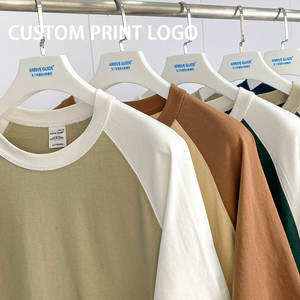 T-shirt surdimensionné en coton épais 300 g/m² avec logo sérigraphié personnalisé 2023, coupe décontractée, 100 % coton, couleur unie, collection été - Product Image 2