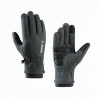 Gants de ski coupe-vent solides en polaire polaire pour hommes et femmes, logo personnalisé, grands écrans tactiles d'hiver par temps froid
