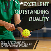 Balles de pickleball JH TPE, 40 trous, qualité tournoi, 26 grammes, 74 mm, pour entraînement et compétition, lot en vrac