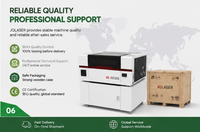JQLASER 5030S 40W l pour la gravure et la découpe précises du bois, des plaques acryliques avec machine laser CO2 à tube RF en métal