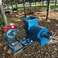 Machine de traitement d'huile de palme chaude d'une capacité de 500 kg/h Machine d'extraction d'huile de palme rouge avec moteur diesel