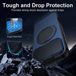 Nuova Cover Creativa con Lente Ribaltabile per iPhone 18 17 16 <span class=keywords><strong>Pro</strong></span> Max 360 °   Custodia per Telefono con Supporto Magnetico Rotante per <span class=keywords><strong>Samsung</strong></span> S26 Ultra - Product Image 3