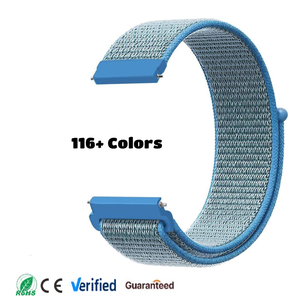 Bracelet en nylon sport 20 mm 22 mm pour Samsung Galaxy Watch, bracelet pour Xiaomi Redmi Watch, Correa pour <span class=keywords><strong>Garmin</strong></span> - Product Image 1