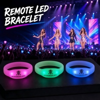 Bracelet LED sans fil à télécommande Longstargift OEM en gros pour événements majeurs, interaction en foule, stades