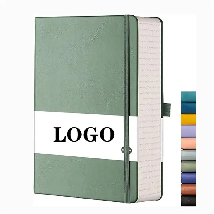 Cuaderno personalizable de sublimación planificador de cuero PU de tapa dura A5 con logotipo personalizado