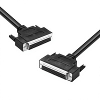 Câble adaptateur DB50 noir personnalisé, femelle-femelle, avec blindage tressé et conducteur en cuivre pur pour ordinateur et voiture