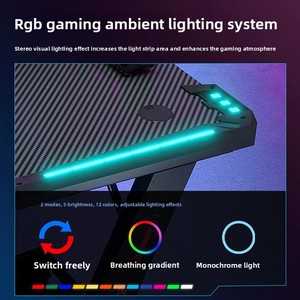 Fabricante RGB Atmosphere Light <span class=keywords><strong>Desk</strong></span> para el hogar para juegos E-Sports Cross-Border <span class=keywords><strong>Computer</strong></span> Gaming <span class=keywords><strong>Desk</strong></span> Combinación Home Office - Product Image 2