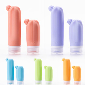 Ensemble de flacons distributeurs pliables en silicone grande capacité, best-seller transfrontalier, pour cosmétiques, <span class=keywords><strong>gel</strong></span> <span class=keywords><strong>douche</strong></span>, shampoing, lotion de voyage - Product Image 5