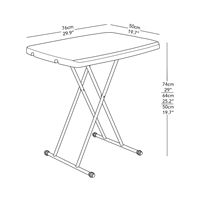 Table à manger rectangulaire pliable en plastique, légère, moderne, simple, pour la maison, style coréen, réglable en hauteur