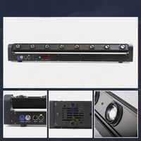 Barre de lumière DJ Disco 8 yeux 8x10W RGBW Dmx 4in1 LED Pixel Beam Bar Moving Head Light pour concert mariage fête