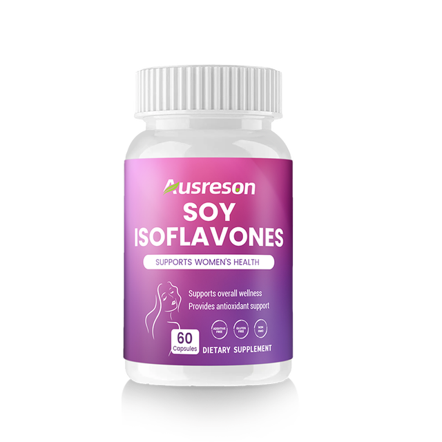Ausreson OEM Soy Isoflavones Capsules Supports Overall Wellness Antioxidant Support Women's Health Soy Isoflavones Capsules