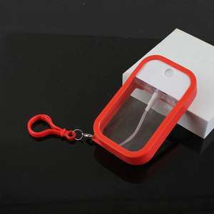 Flacon pulvérisateur de luxe vide en plastique personnalisé, format carte de crédit, rechargeable, pour alcool, crème de soin, avec porte-clés, sérigraphié - Product Image 2