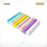 100 pièces/rouleau – Bâtonnets de chenille torsadés épais et doux, style macaron, colorés pastel, pour loisirs créatifs, 6 mm
