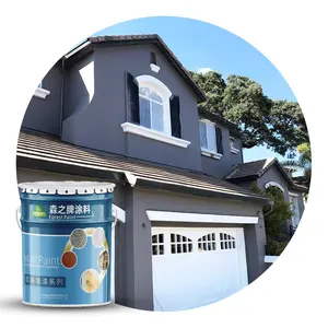 Forest Acid rain resistant paint elastic acrylic exterior emulsion paint for walls of house coating