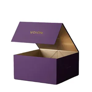 Cajas de lujo plegables magnéticas de diseño libre, paquete de productos de maquillaje cosmético de regalo con bandeja de inserción personalizada