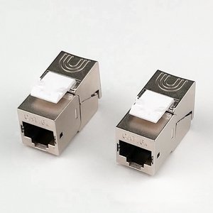 Hợp kim kẽm RJ45 8P8C bảo vệ toolless <span class=keywords><strong>Keystone</strong></span> Jack 180 độ cho Cat6/cat6A/cat7 mạng - Product Image 1