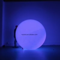 Ballon géant gonflable en PVC avec éclairage LED, ballon gonflable à changement de couleur, ballon gonflable lumineux à changement de couleur