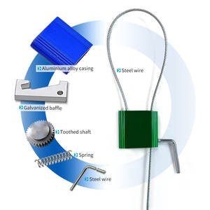 Longueur réglable Camion Conteneur Tirer Câble Serré Joint Câble Fil Câble Joints Huile Gaz Vannes Portes Câble Attache Joints - Product Image 5