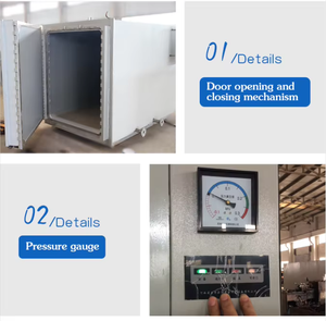 Autoclave horizontal de doble puerta y máquina esterilizadora para cultivo de hongos - Product Image 3
