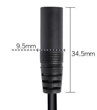 สายเคเบิล3.5โมโนตัวเมีย0.3ม. สีดำ