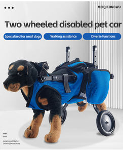 Carrito de Aluminio Ajustable y Ecológico para Mascotas, Silla de Ruedas para Perros y Gatos Mayores, Plegable y Resistente para el Entrenamiento y el Comportamiento de Mascotas - Product Image 2