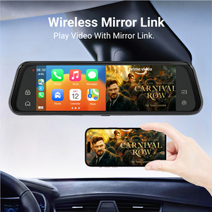 Cámara <span class=keywords><strong>para</strong></span> Auto 4K de 10 Pulgadas con Car Play y Android Auto, Mirror Link, Visión Trasera, Cámara de Tablero 4K <span class=keywords><strong>para</strong></span> Auto, DVR, Dashcam <span class=keywords><strong>para</strong></span> Coche - Product Image 1