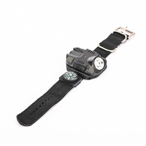 Super Bright Tactical Wrist LED Light, Rechargeable Waterproof LED Flashlight Wristlight <strong>Watch</strong> <strong>With</strong> <strong>Compass</strong> for Outdoor - Product Image 3