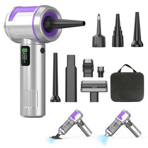 <b>Handheld</b> <b>Vacuum</b> Cleaner Digital Display Rechargeable Portable High Suction 0.2L With Attachments For Car Home Use - Product Image 1